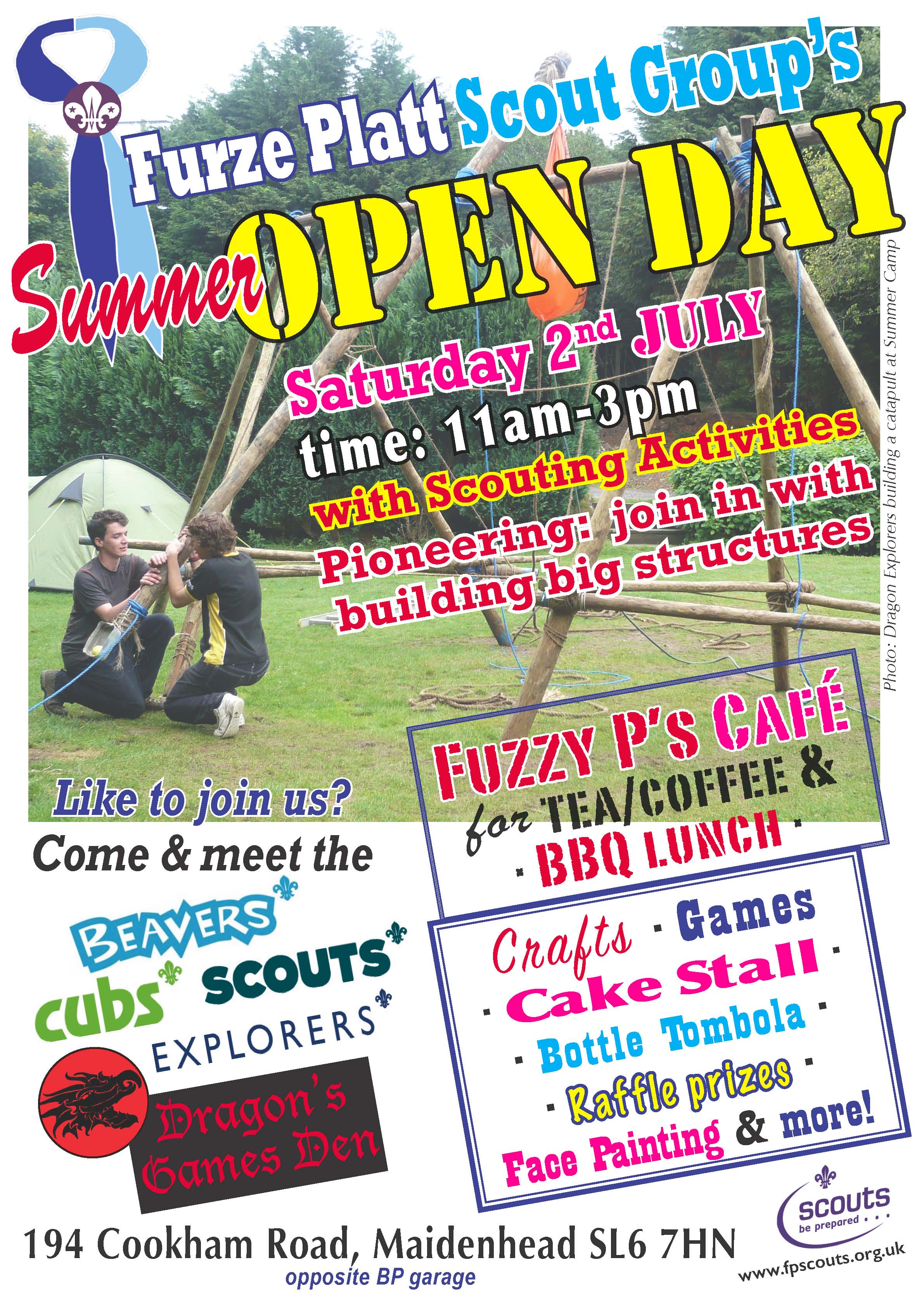 This year's open day takes place on Saturday July 2nd between 11 and 1 at our Cookham Road HQ.